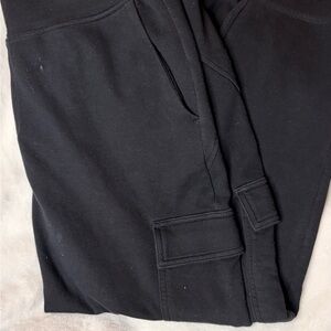 Old Navy Black Cargo Sweatpants with Drawstring
